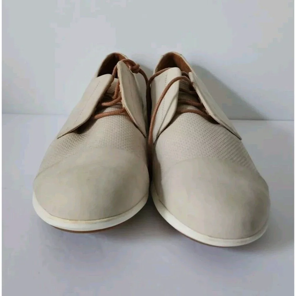 Samuel Hubbard Women's Taupe Suede Lace Up Oxford Shoes Size 9.5 W1205-232